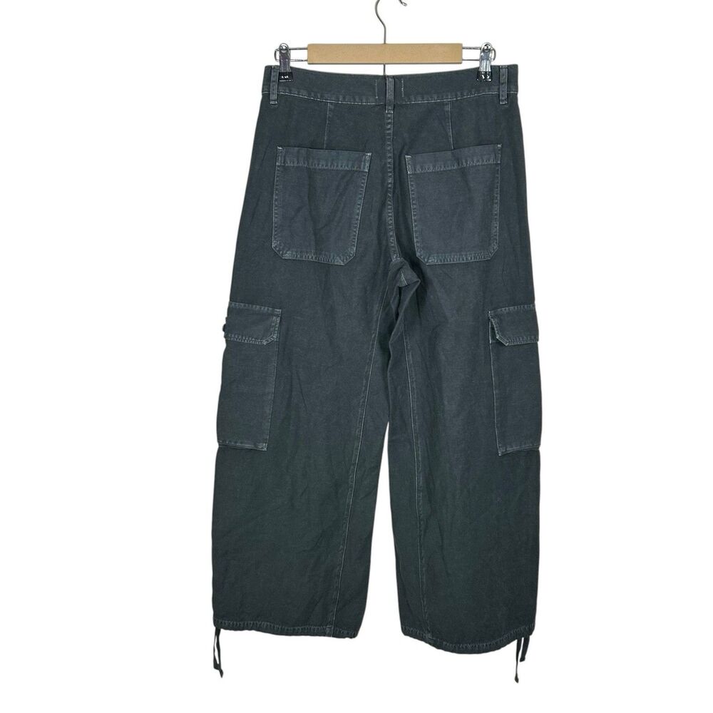 Citizens of Humanity Thassos Utility Pants Womens 27 Black Cargo Twist Seam NEW - Picture 2 of 12